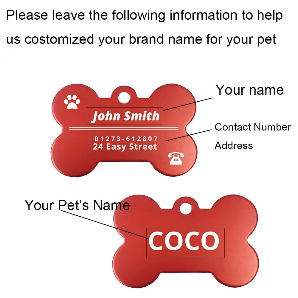 Custom Engraved Pet ID Tags & Collars