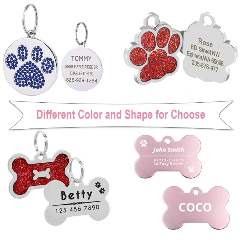 Custom Engraved Pet ID Tags & Collars