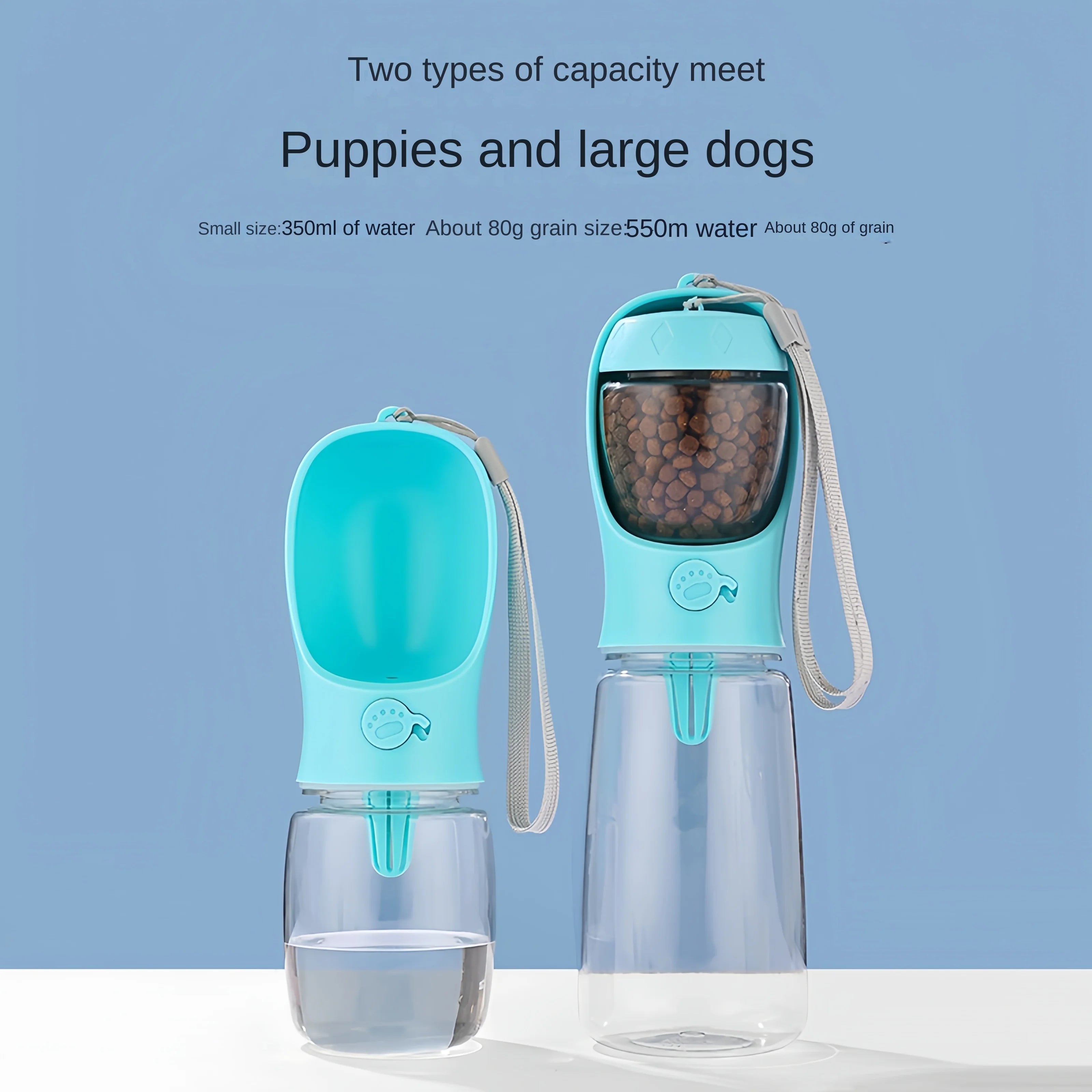 Portable Dog Cat Feeding & Watering Set